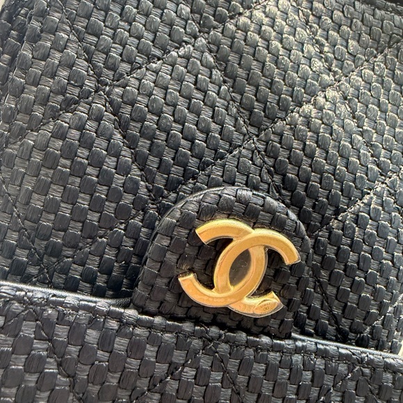 Chanel Black Raffia 25 Small Bag - Picture 8 of 8